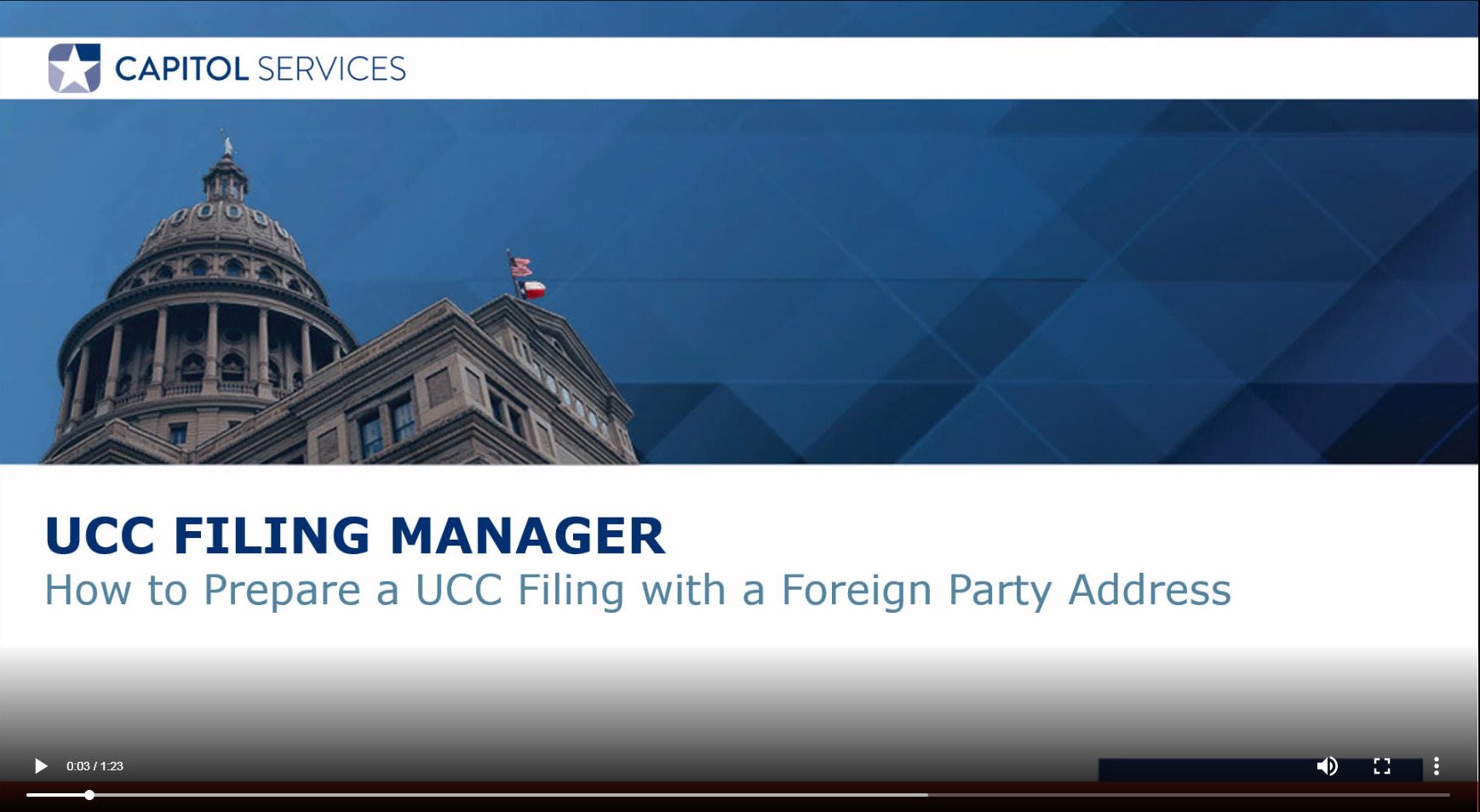 UCC Filing Manager Video